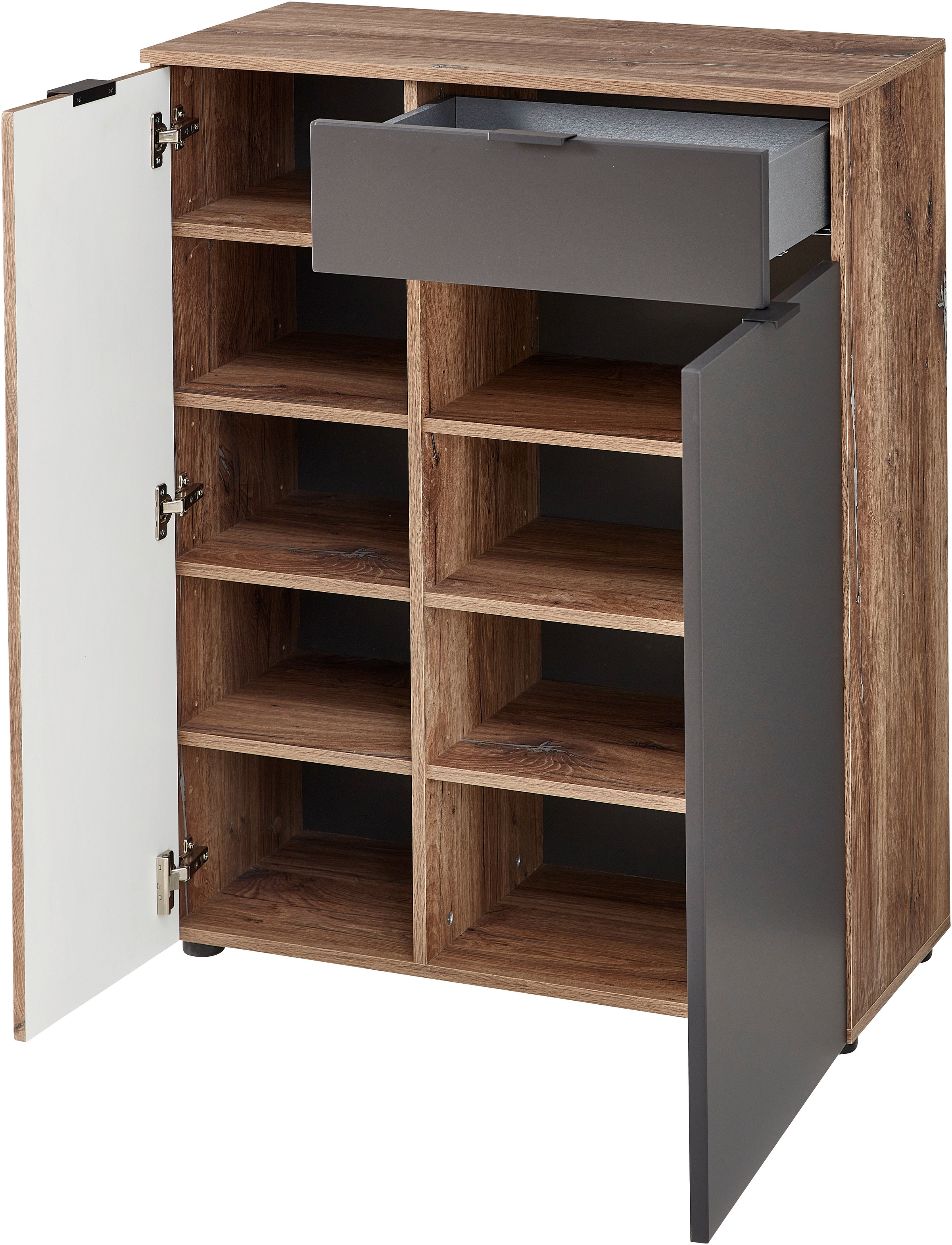 Innostyle Schuhschrank »LINEA Schuhschrank, Schubkasten, 82x103x38cm (B/H/T)«, (1 St.), 2 Holztüren, Schubkasten, Soft-Close,ABS-Schutzkanten