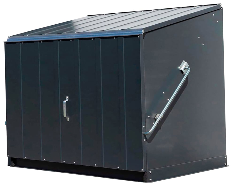Fahrradbox »Stowaway«, Mülltonnenbox für 2x240 l, Stahl, (BxTxH): 138x89x113 cm