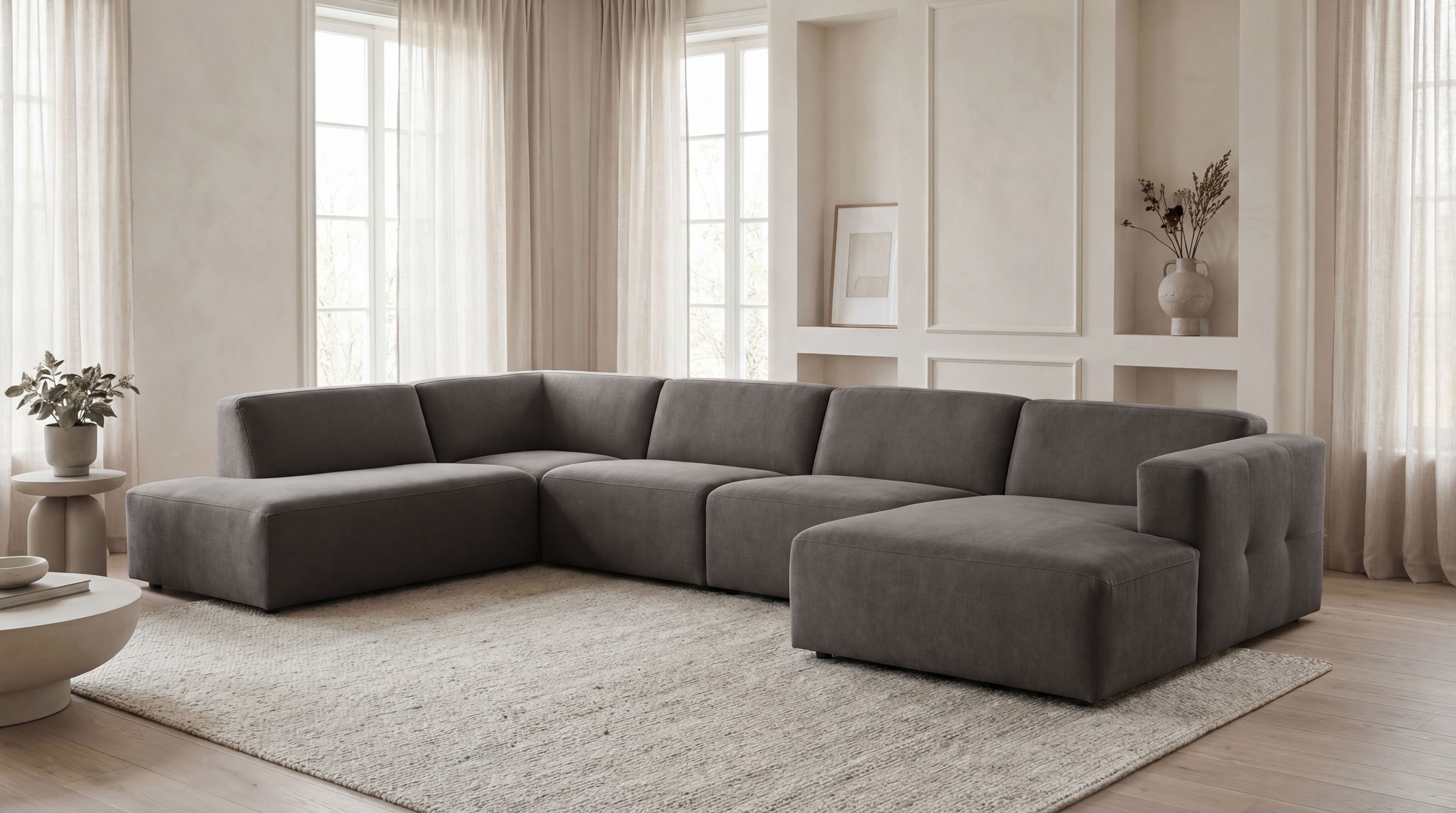 OTTO home Wohnlandschaft »Kelani« mit dekorativer Knopfsteppung an den Armlehnen