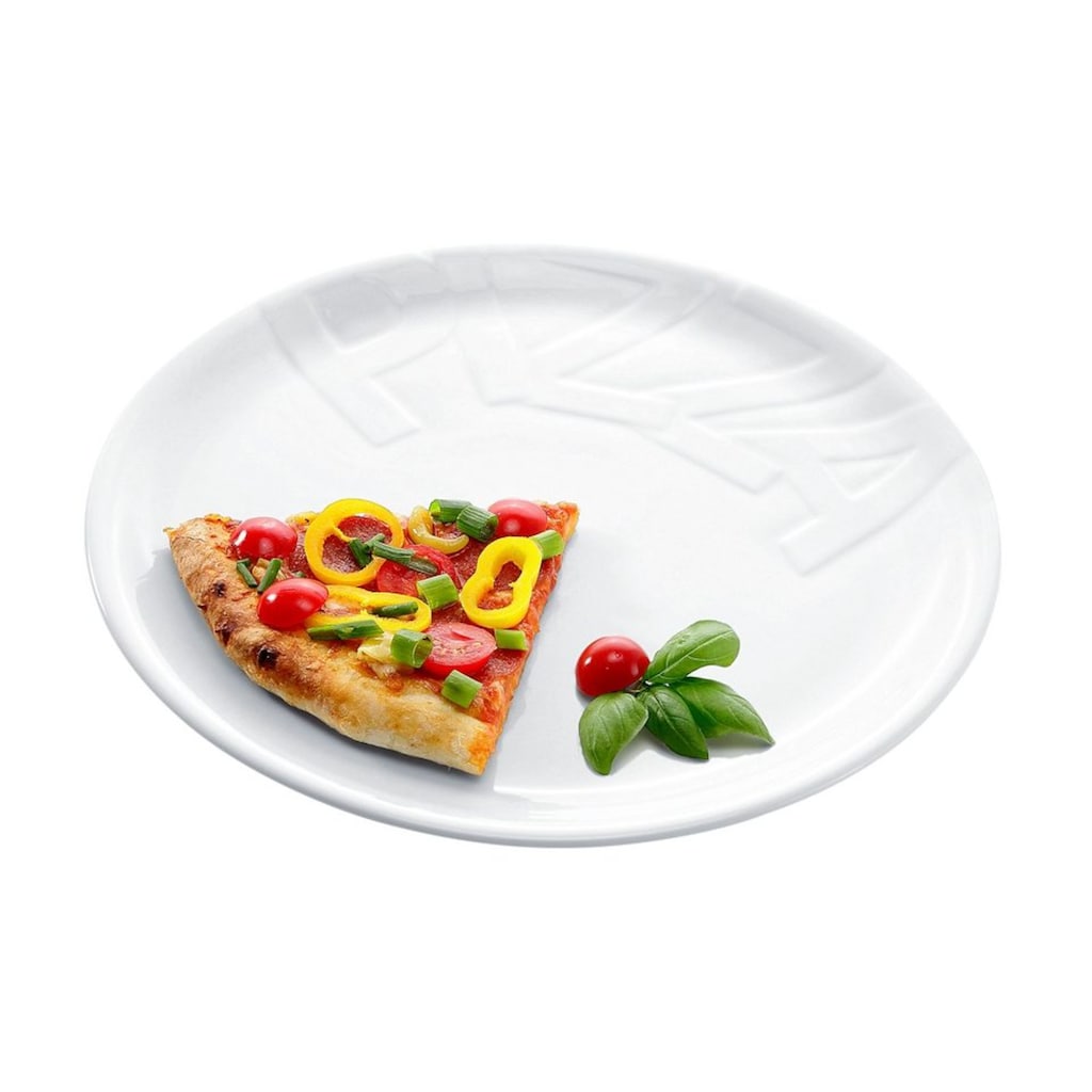 CreaTable Pizzateller »Essteller«, (Set, 4 St.)