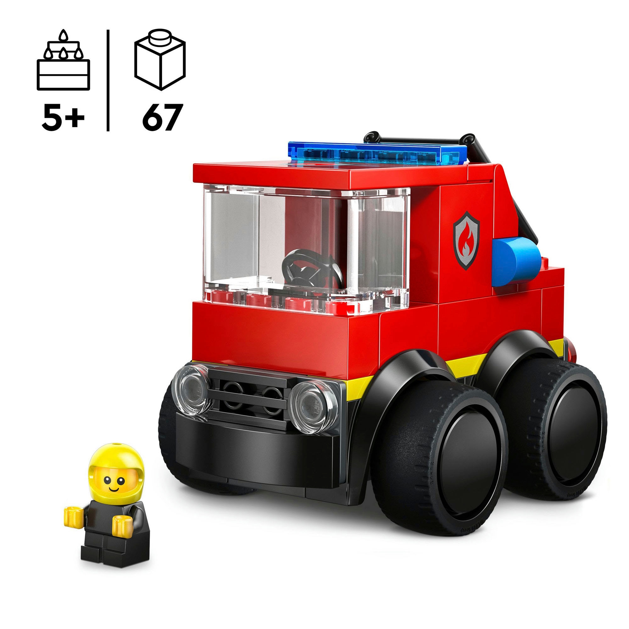 LEGO® Konstruktionsspielsteine »Coole Flitzer – Löschauto (60482), LEGO City« Made in Europe