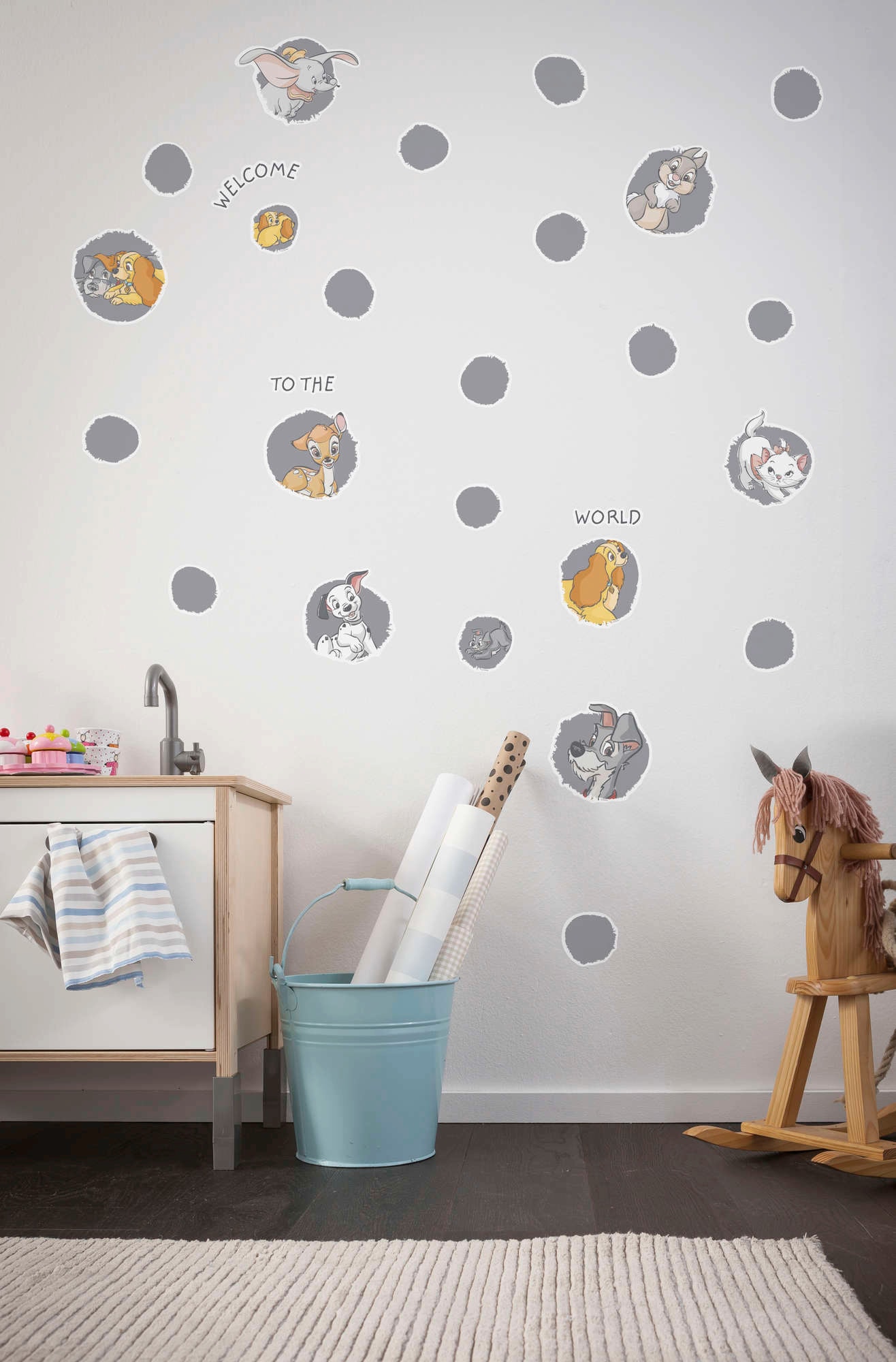 Komar Wandtattoo »A simple Start - Größe 100 x 70 cm«, (28 St.), selbstklebend, Wandsticker, Kinderzimmer