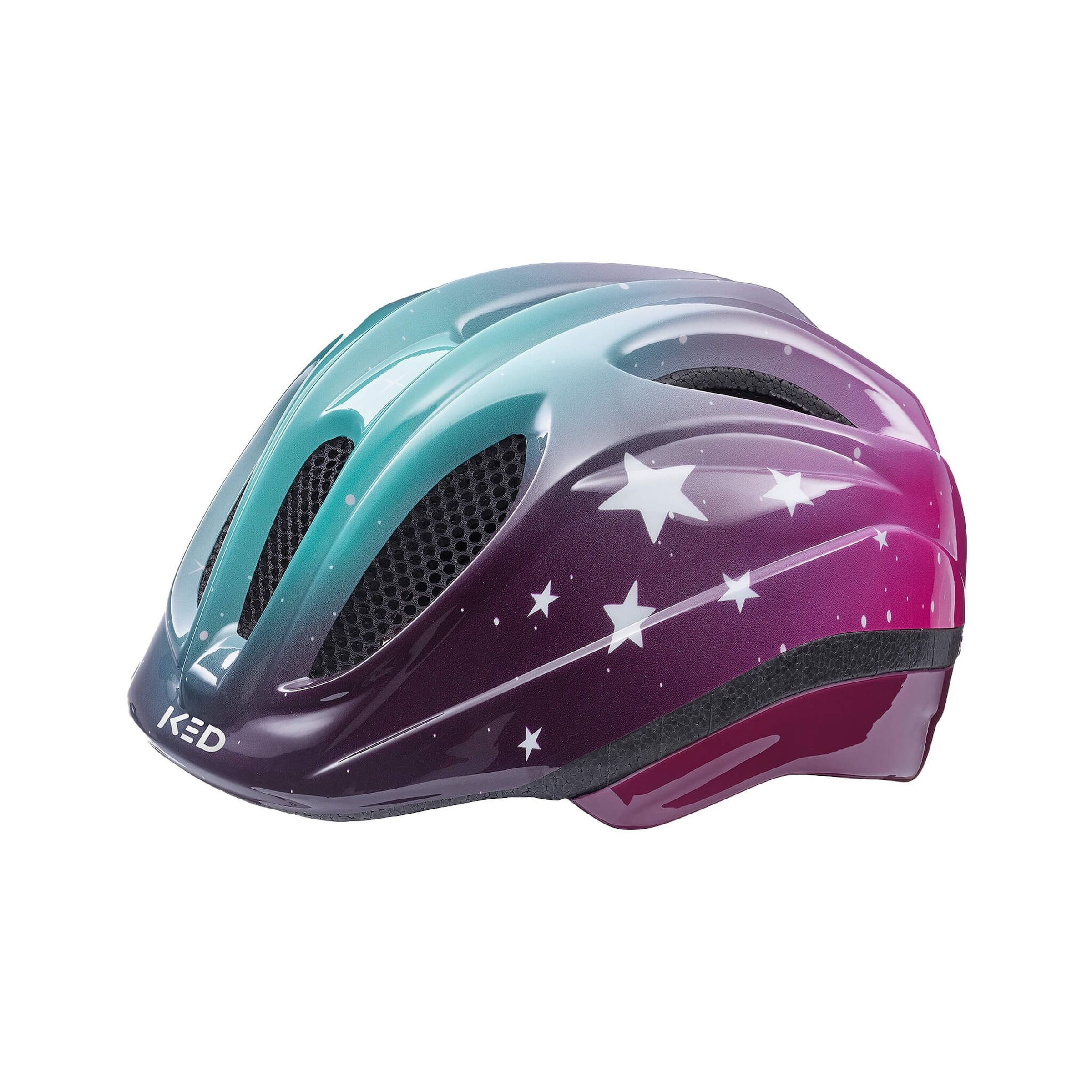 Kinderfahrradhelm »Kinderhelm MEGGY II TREND Stars, Pink Aqua Glossy«