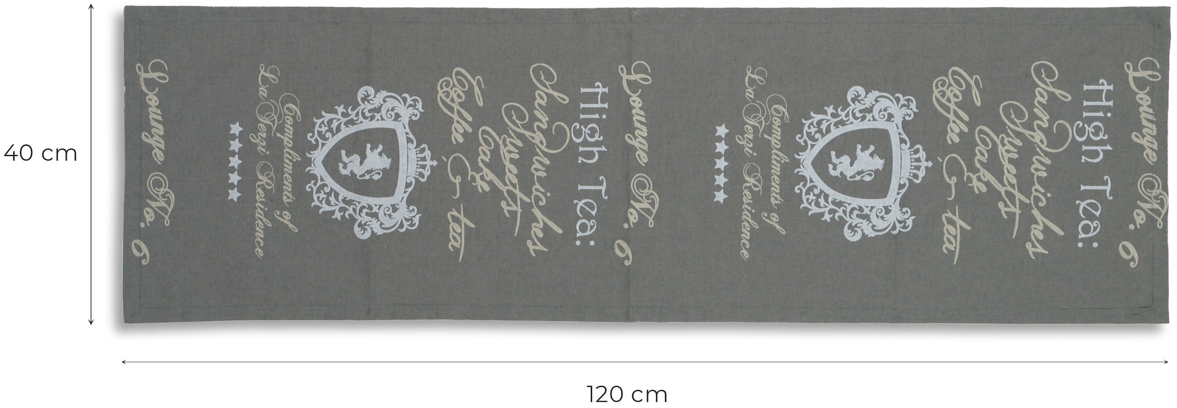 GO-DE Tischläufer »High Tea«, (L/B): ca. 140/40 cm