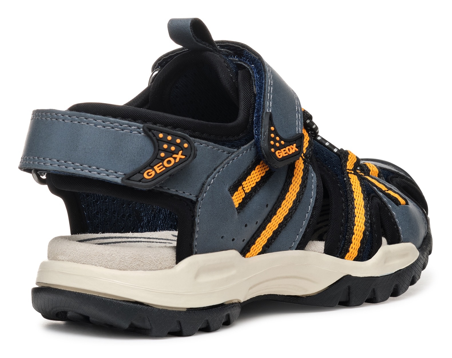Geox Sandale »J BOREALIS BOY«, Trekking Sandale, Klettschuh mit zusätzlichem Fersen-Klettverschluss