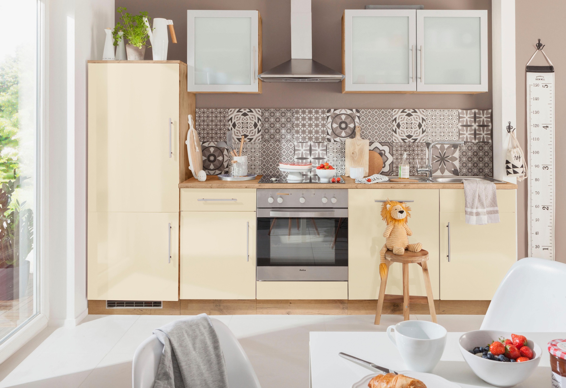 wiho Küchen Küchenzeile »Aachen«, mit E-Geräten, Breite 280 cm auf Raten  kaufen