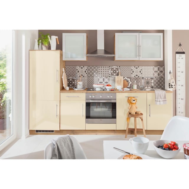 wiho Küchen Küchenzeile »Aachen«, mit E-Geräten, Breite 280 cm auf Raten  kaufen