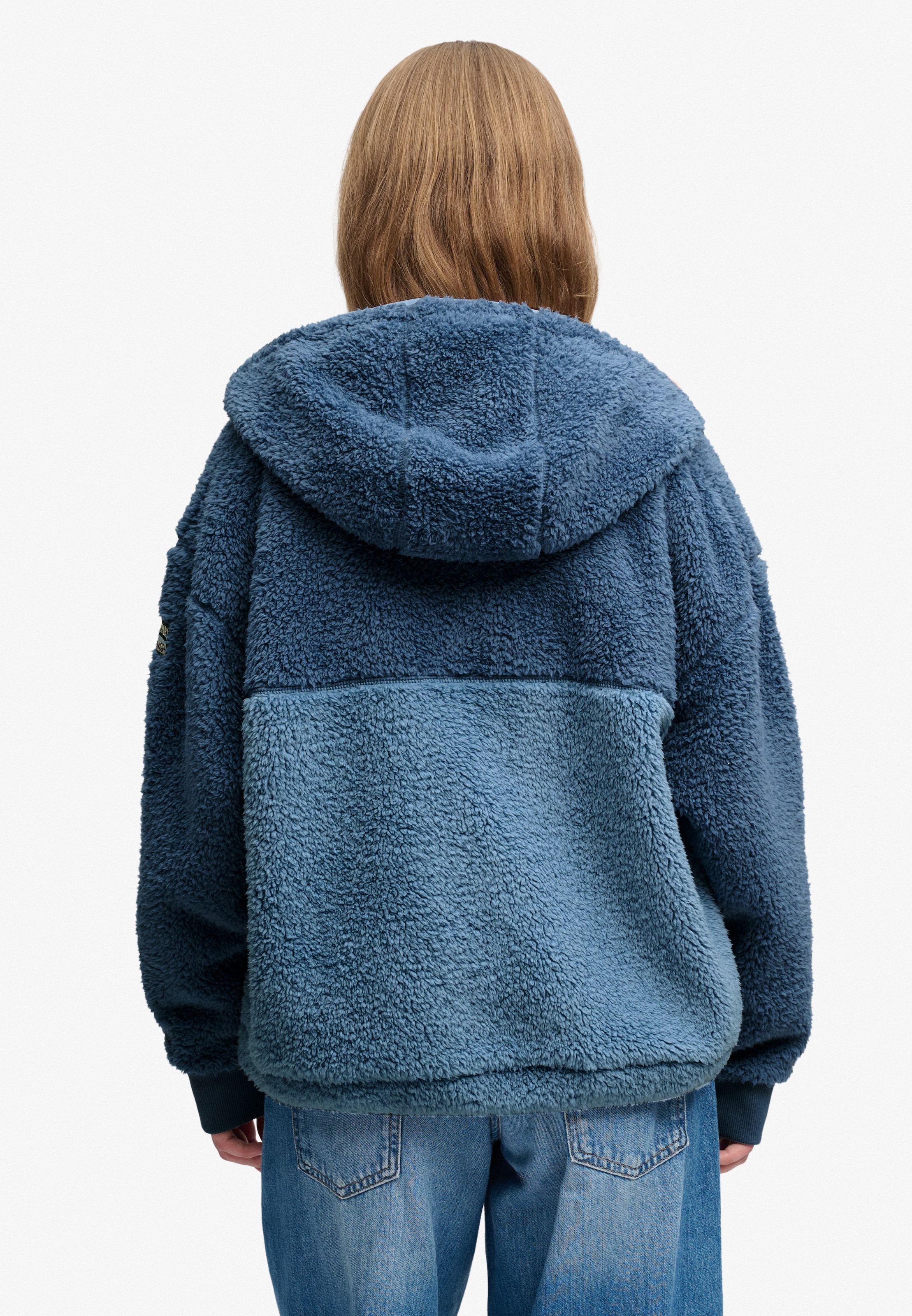 Superdry Kapuzensweatjacke »SUPER SOFT ZIPHOOD« Kunstfaser, oversize