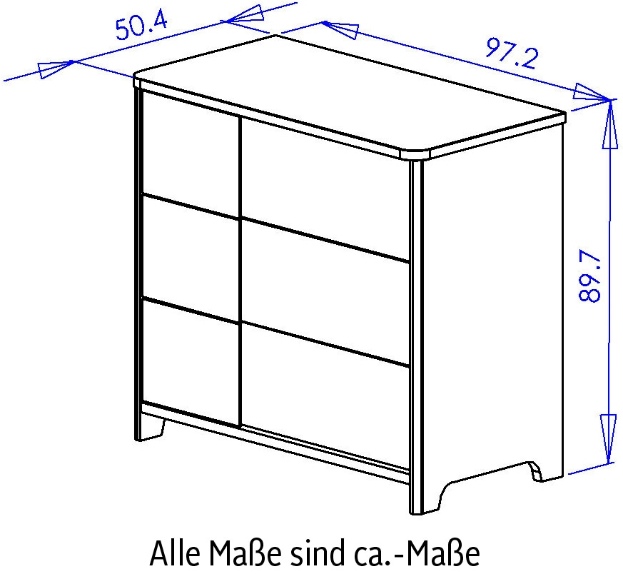 Galipette Kommode »Sacha«, (1 St.), Kollektion für Kinder von 0 bis 5 Jahre und +