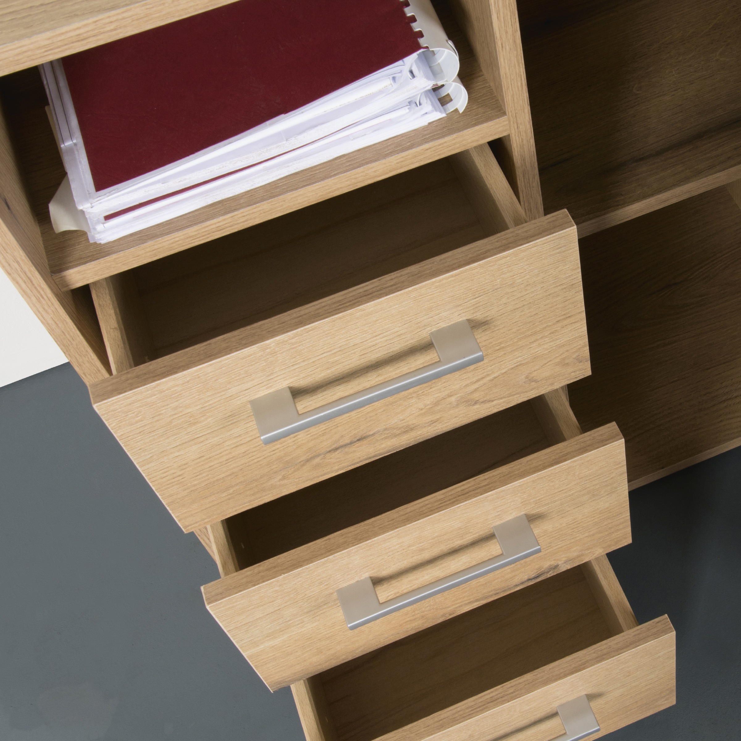 VOGL Möbelfabrik Schreibtisch »1246 mit schwenkbarer Tischplatte«, platzsparend, Breite 98-149 cm, Made in Germany