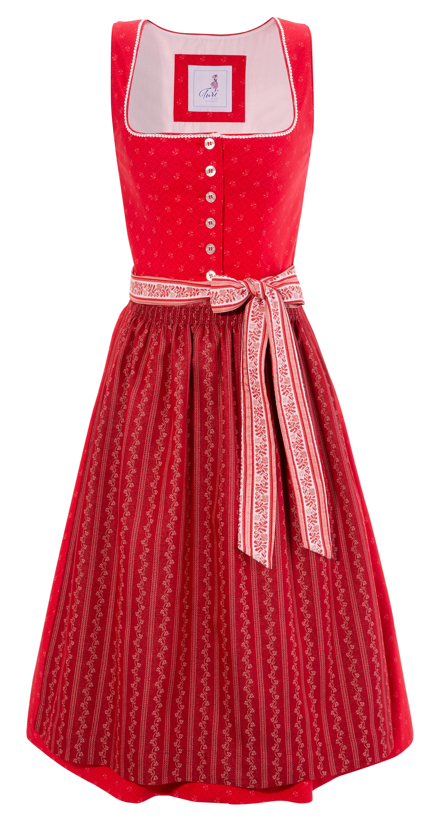 Turi Landhaus Dirndl, (2 tlg.), Damen, midi mit Knopfverschluss kaufen