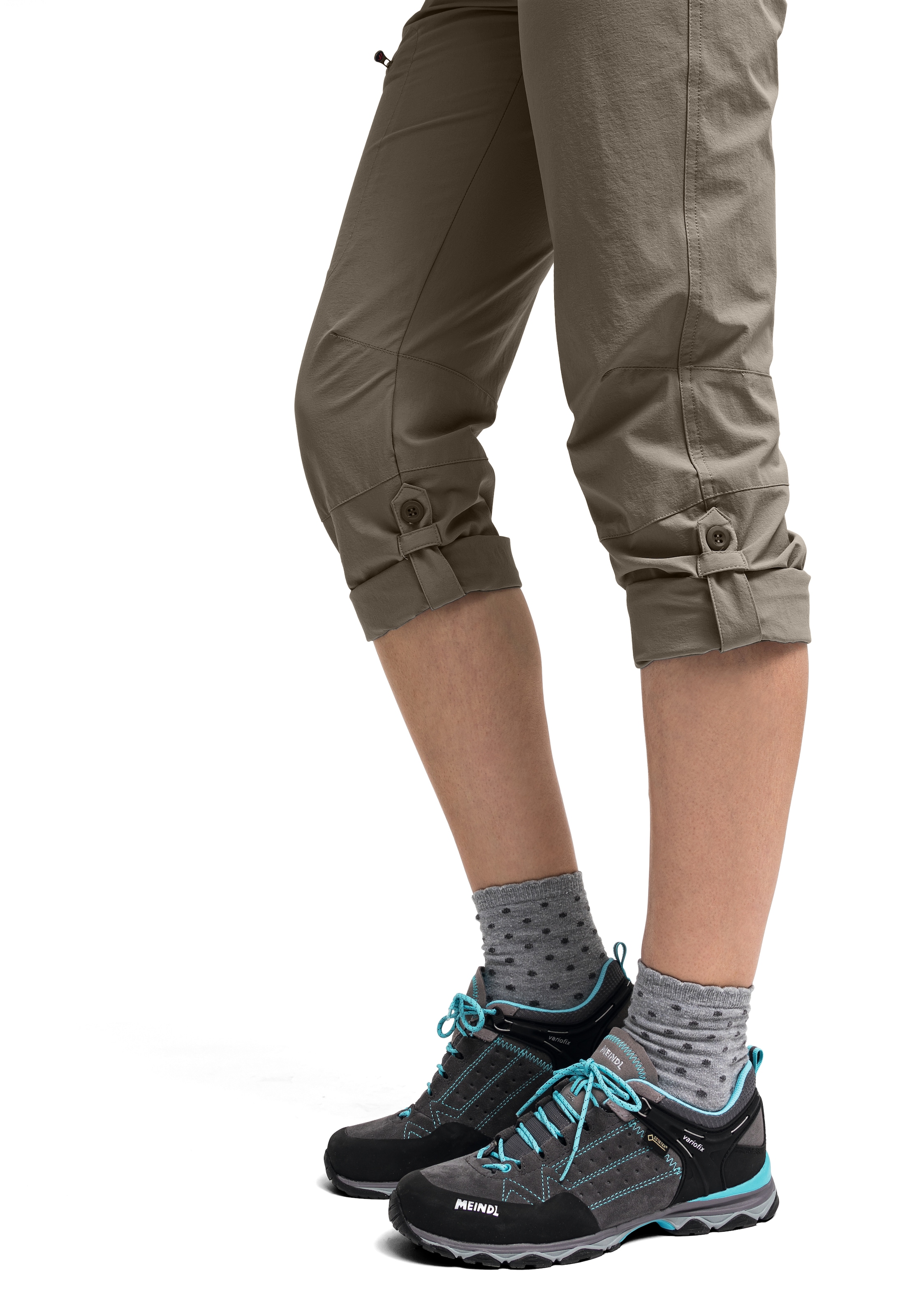 Maier Sports Funktionshose »Lulaka«, Damen Wanderhose, atmungsaktive Outdoor-Hose mit Roll up Funktion