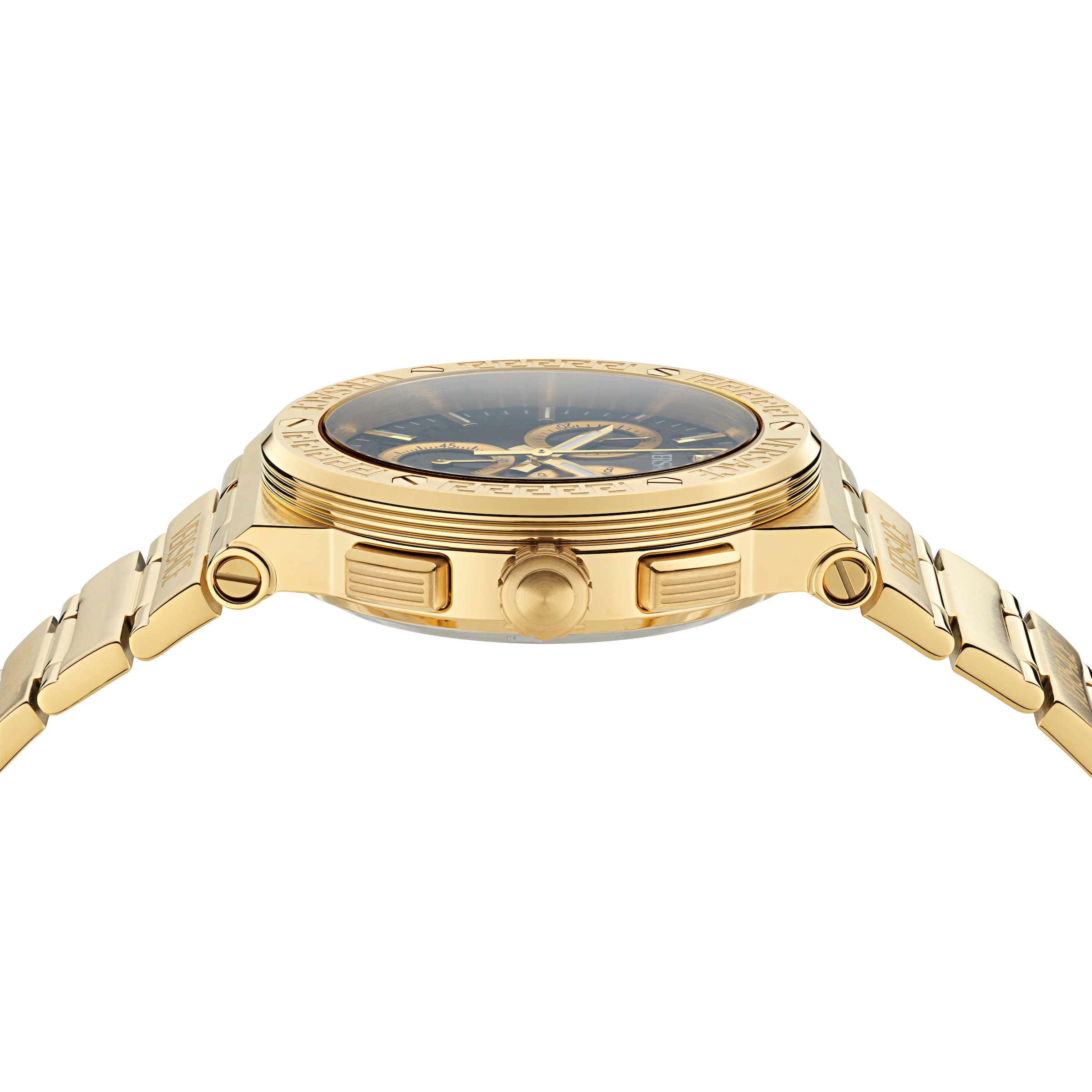 Versace Chronograph »GRECA LOGO CHRONO RESTYLE« Quarzuhr, Armbanduhr, Damenuhr, Herrenuhr, Swiss Made