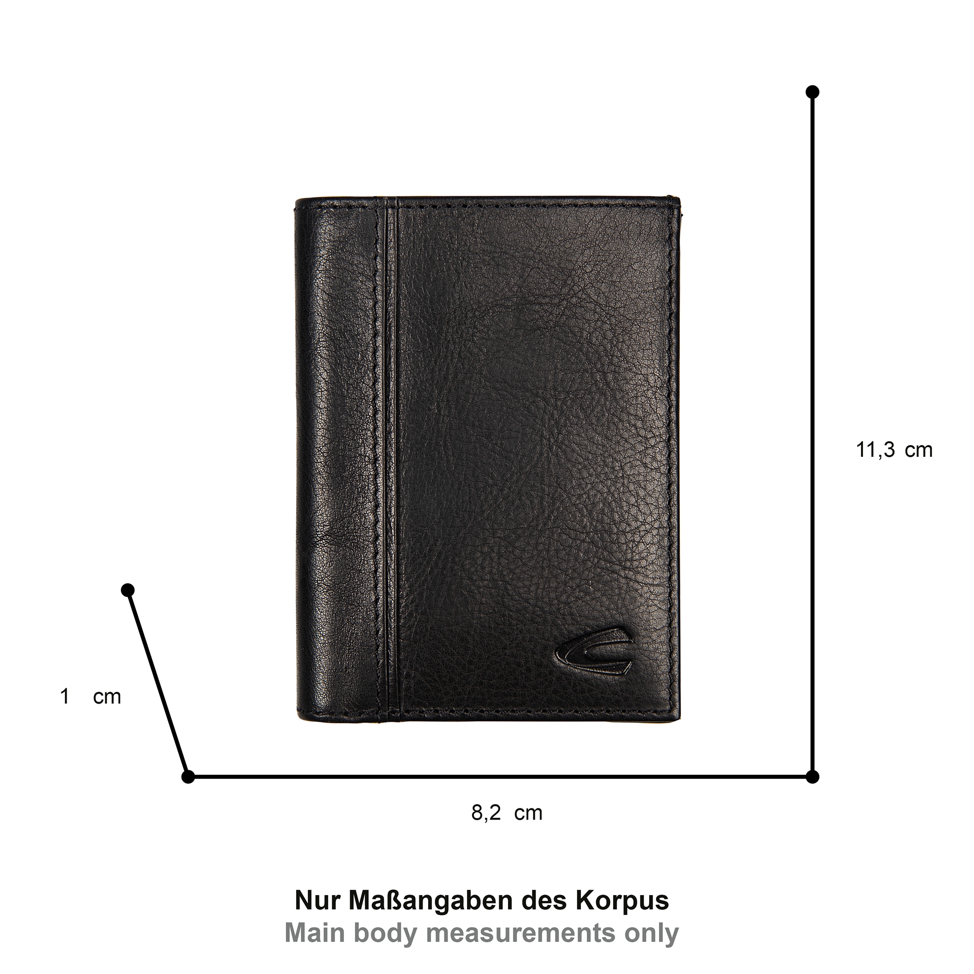 camel active Kartenetui »Pine« aus pflanzlich gegerbtem Rindsleder im kernigen Look mit RFID-Schutz