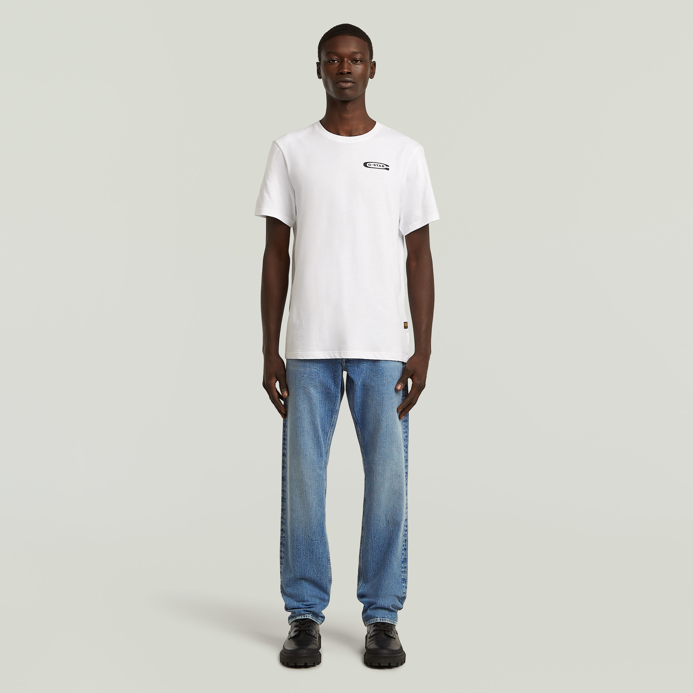 G-STAR Straight-Jeans »Mosa Straight« mit hellen Nähten