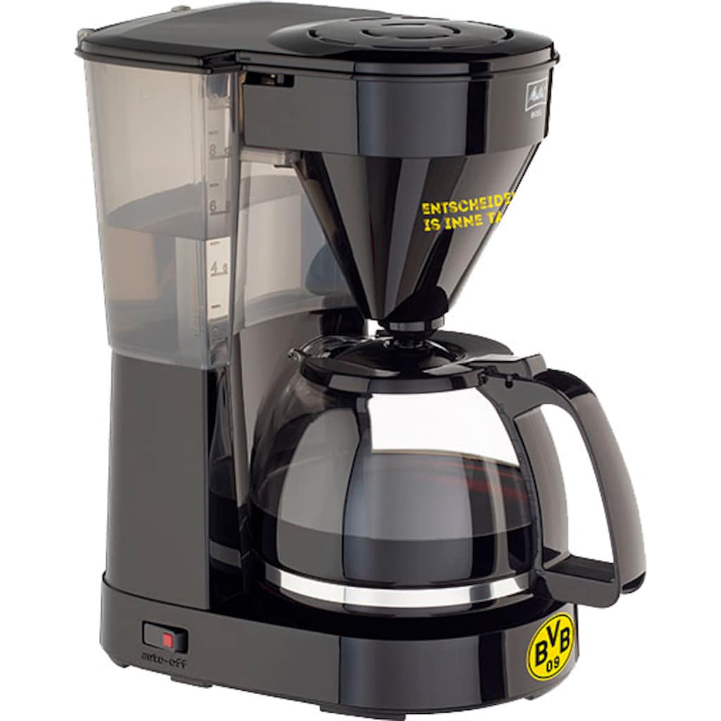 Melitta Filterkaffeemaschine »Easy BVB-Edition«, 1,25 l Kaffeekanne, Korbfilter, 1x4