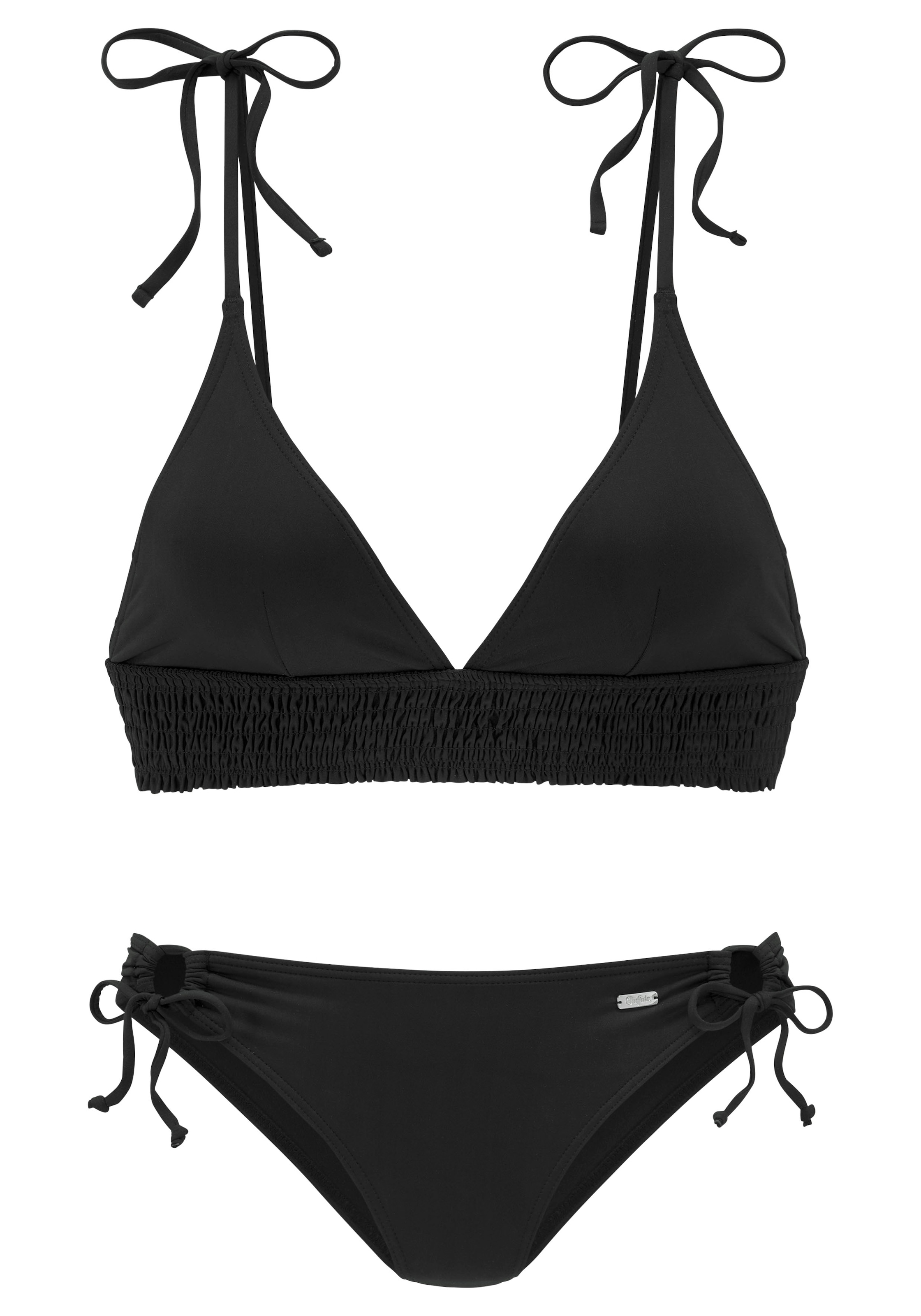 Buffalo Triangel-Bikini, mit gesmoktem Einsatz