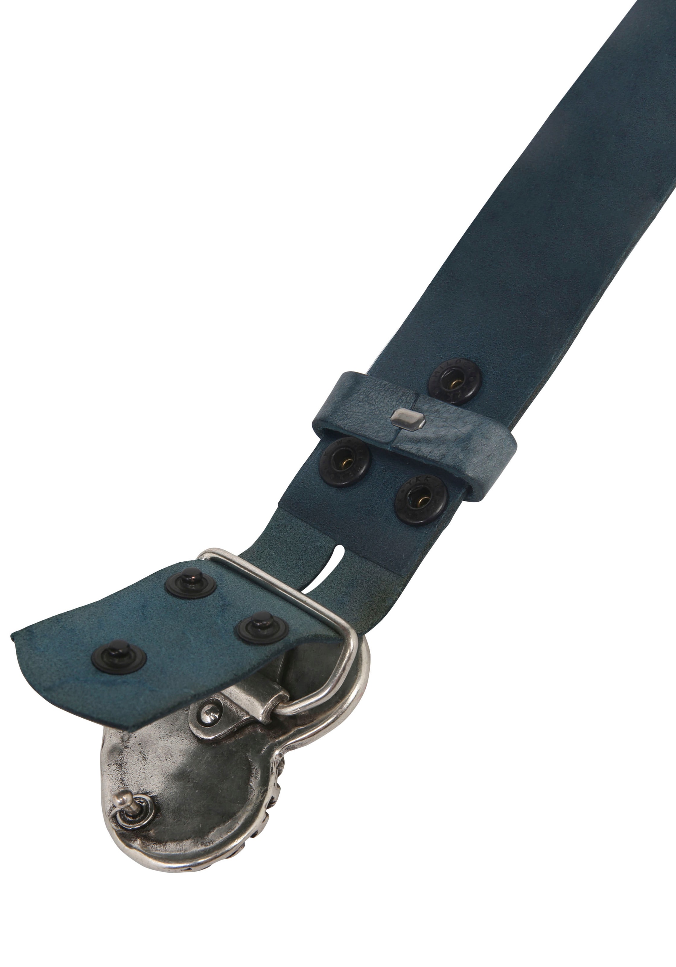 Rettungsring Gürtel Ledergürtel mit austauschbarer Schließe »Rosenherz Halb«