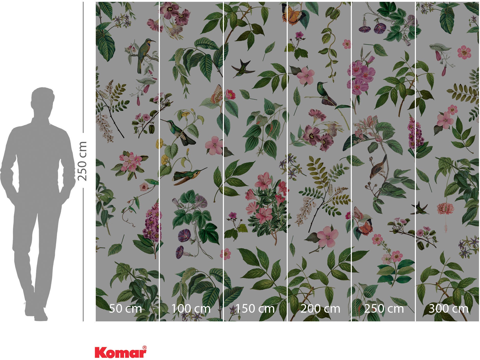 Komar Vliestapete »Digitaldruck Vlies - Cottage Core - Größe 300 x 250 cm«, bedruckt, Wohnzimmer, Schlafzimmer