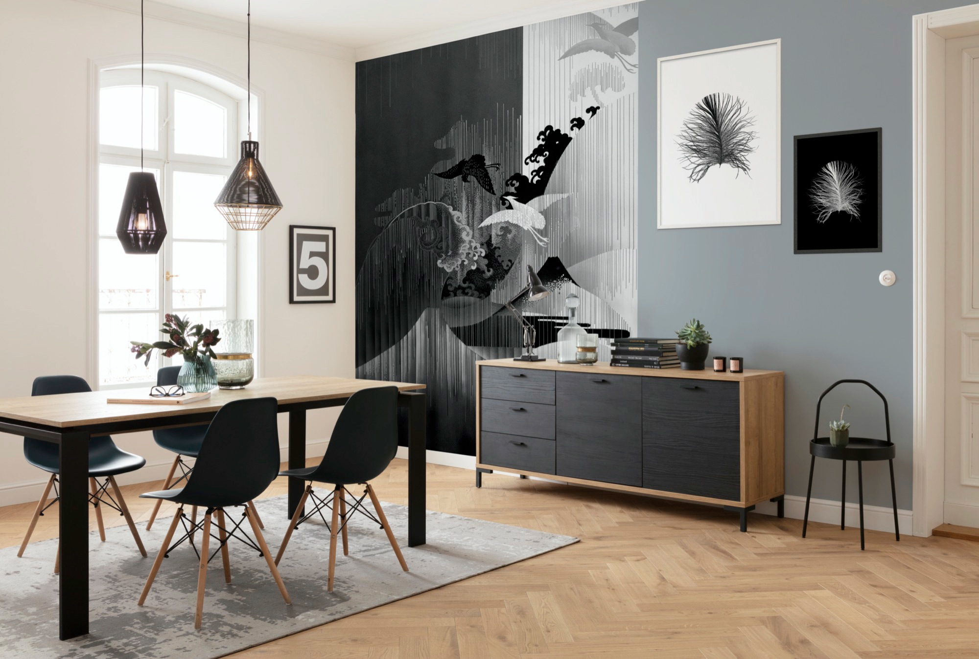 Komar Vliestapete »Digitaldruck Vlies -  Yin Yang - Größe 200 x 280 cm« bedruckt glatt Wohnzimmer, Schlafzimmer