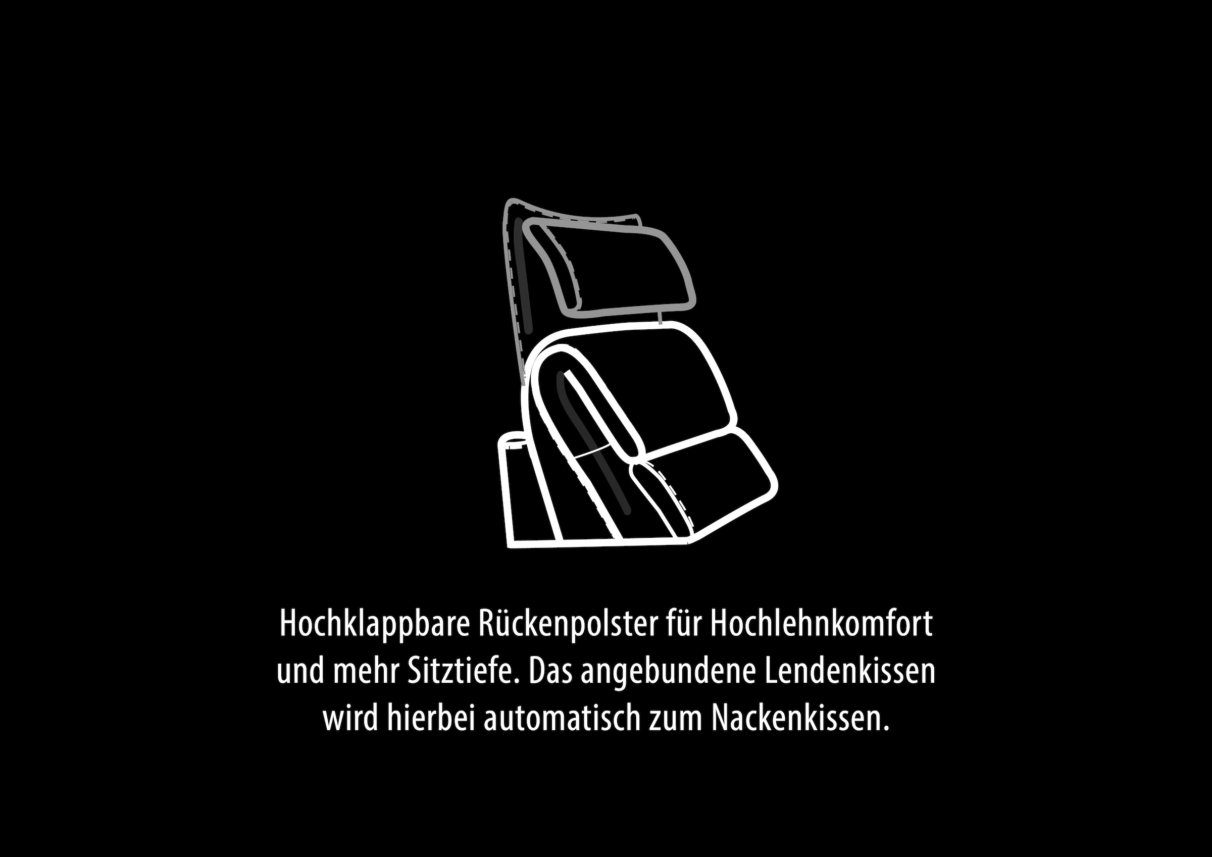 HUKLA Sessel »HU-LC17037« Verstellbare Beinauflage und Rückenlehne, hochklappbare Rückenpolster