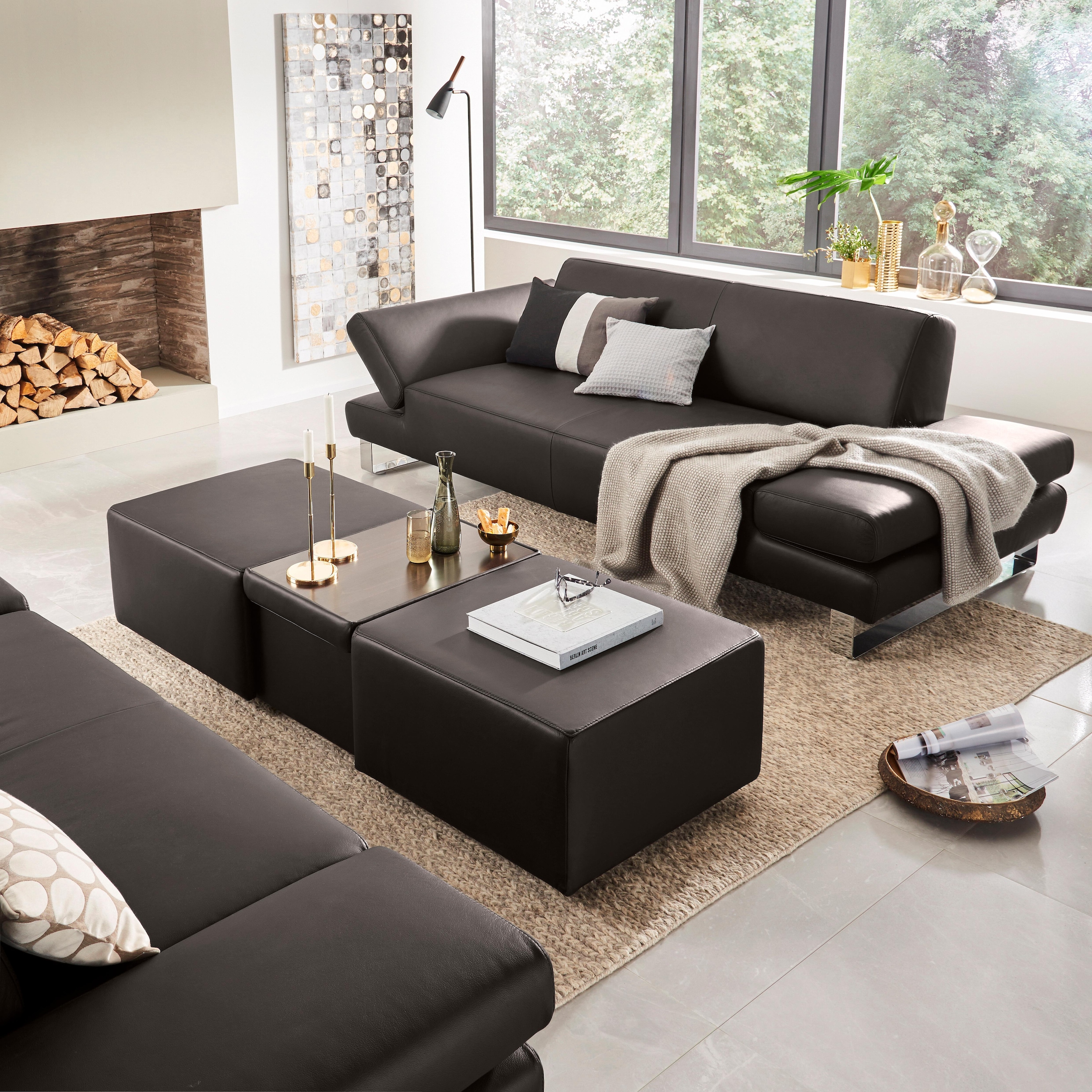 W.SCHILLIG 2-Sitzer »taboo Designsofa mit hohem Sitzkomfort«, mit Normaltiefe, inklusive Armlehnenverstellung
