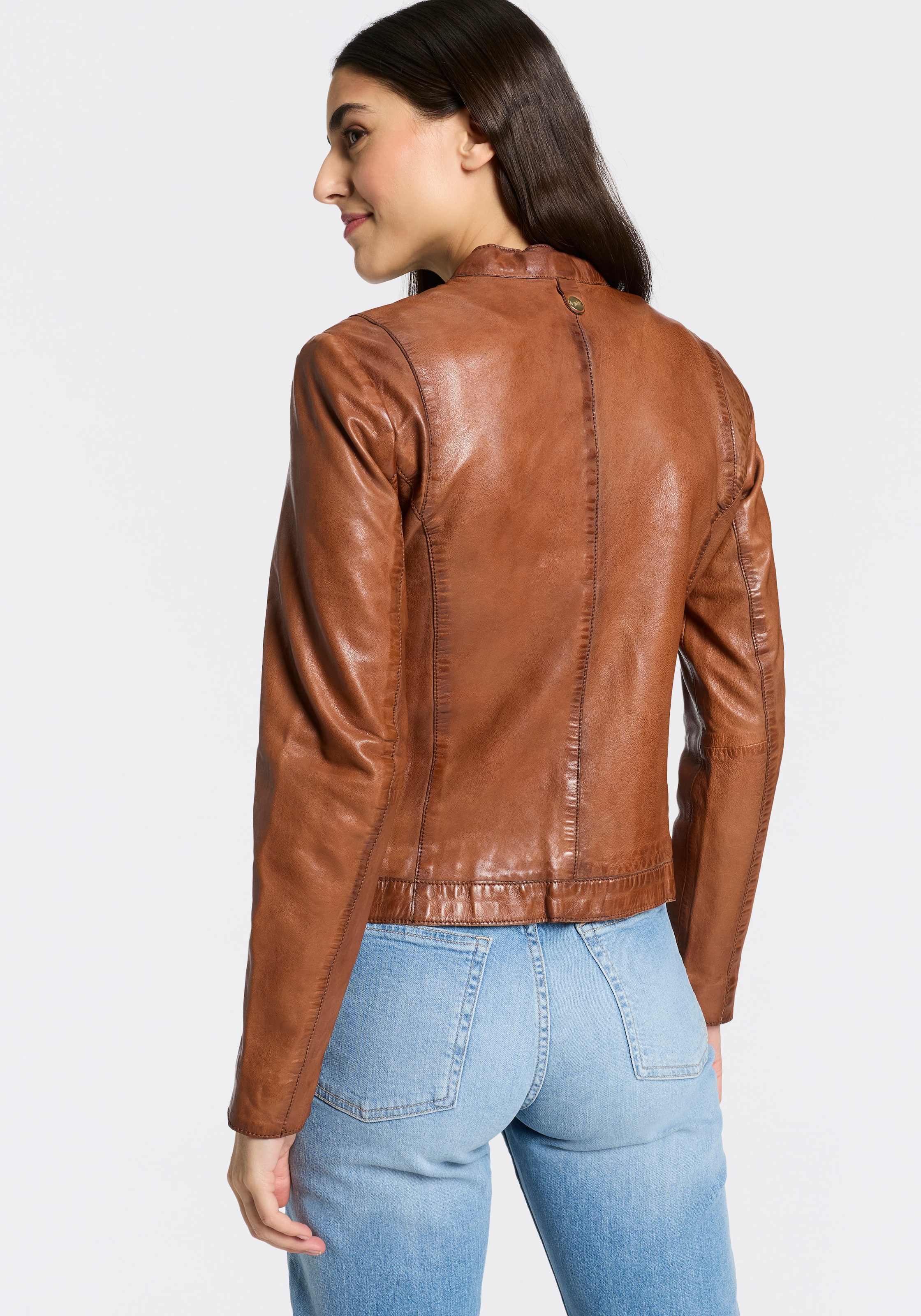 Mauritius Lederjacke »MWKawira« mit Stehkragen