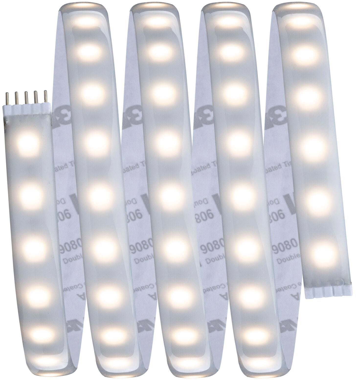 Paulmann LED-Streifen »MaxLED 1000 Basisset 1,5m IP44 Cover 3000K 18W 230/24V 50VA Silber«, 1 St.-flammig, RGBW