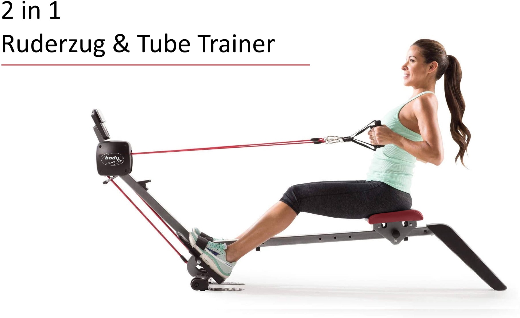 body coach Ruderzugmaschine »Tube Allround-Fitnessgerät 3fach  Band-Zugsystem klappbar« bei