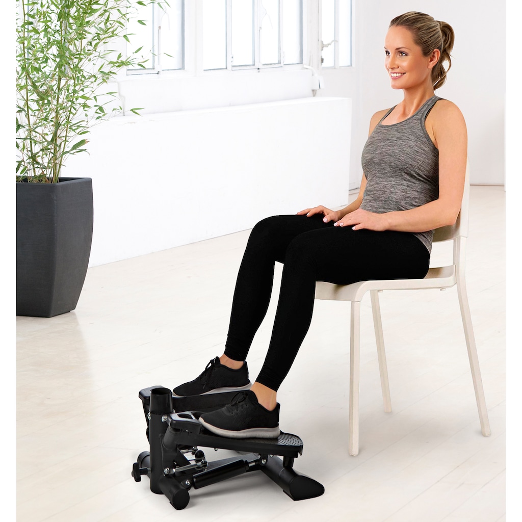 VITALmaxx Stepper »VITALmaxx Fitnesstrainer Swing Stepper«, (3 tlg., mit Trainingsbändern)