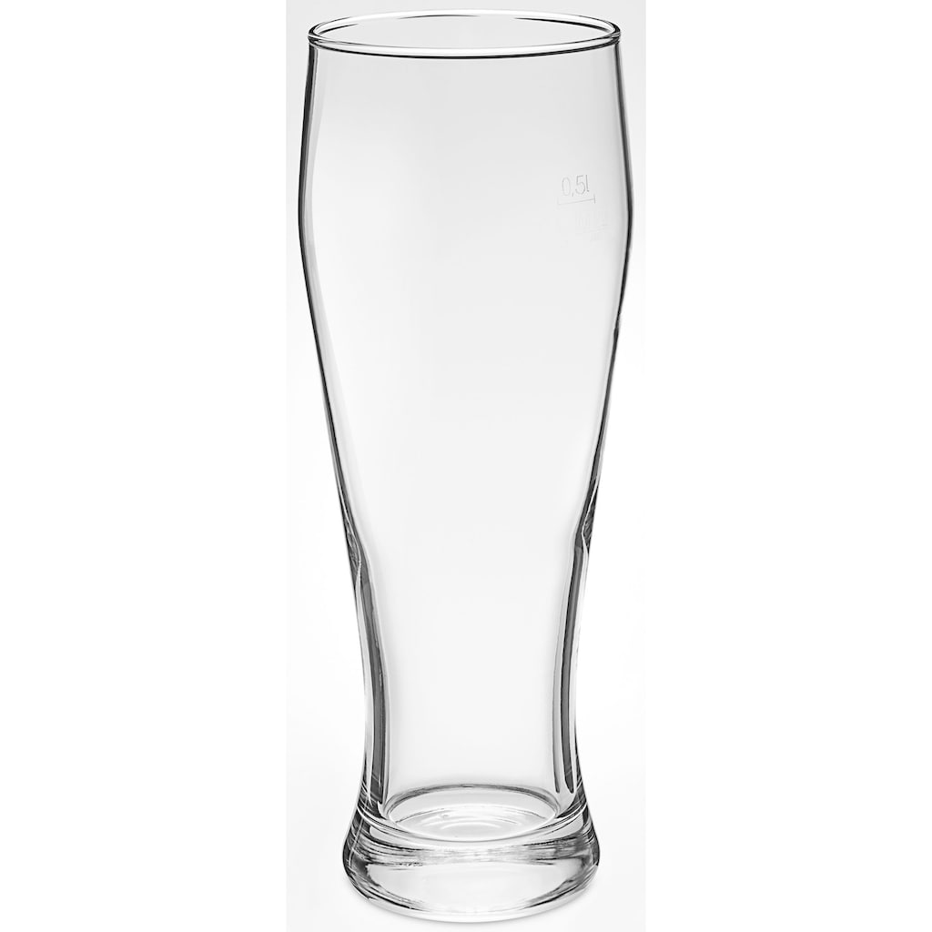 van Well Bierglas »Weizenbierglas«, (Set, 6 tlg., 6 Weizenbiergläser 0,5l)