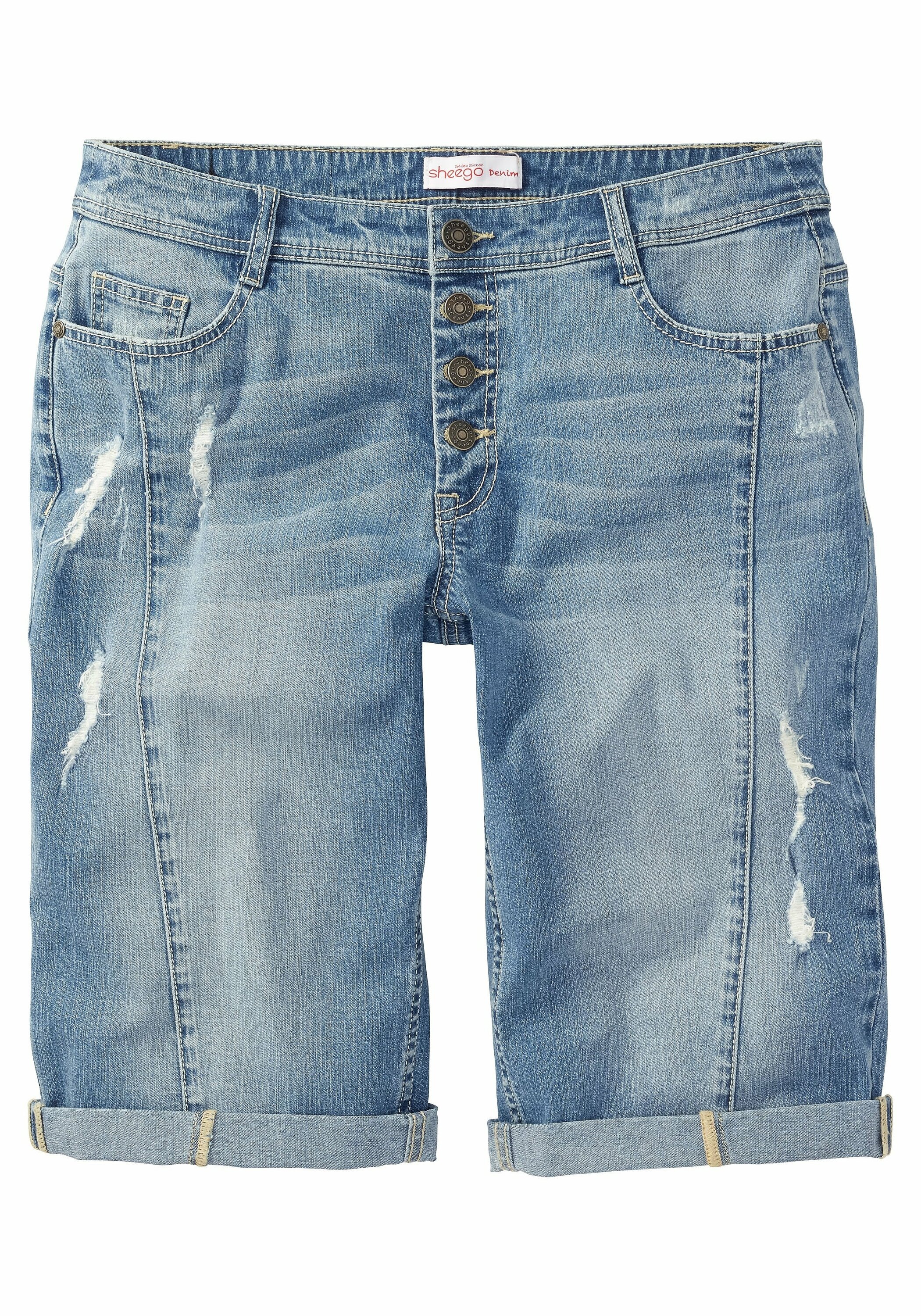 Sheego Jeansbermudas »Jeans-Bermudas mit Stretch-Anteil«