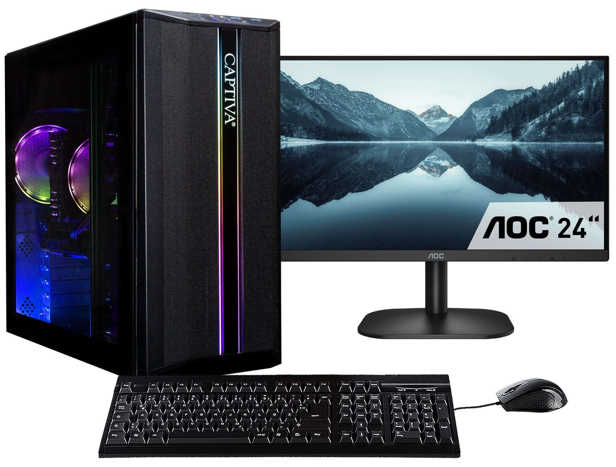 CAPTIVA Business-PC-Komplettsystem »Power Starter R80-007 TFT Bundle« 60,50 ″ AMD Ryzen 5 AMD 32 GB RAM 1.000 GB SSD