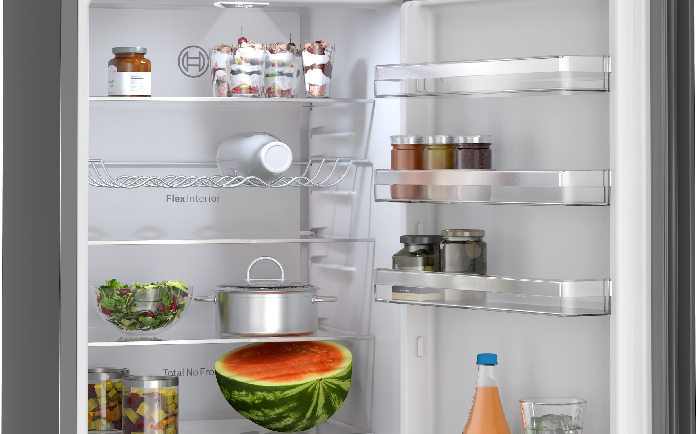 BOSCH Kühl-/Gefrierkombination Serie 4 »KGN39OCAF«, Green Collection: produziert mit CO₂ reduzierten Materialien