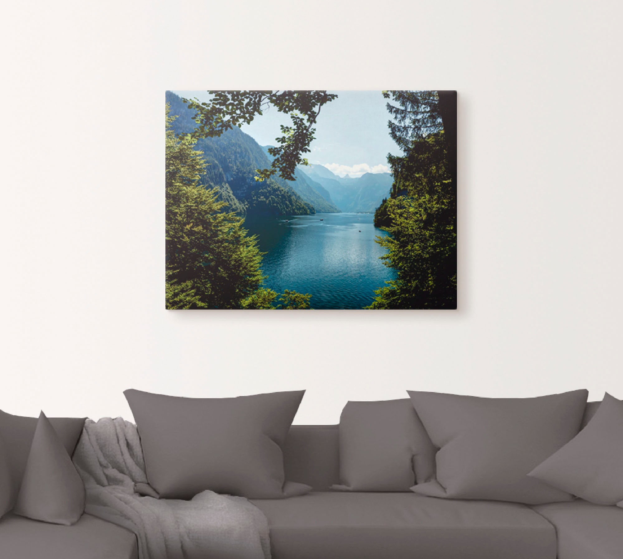 Artland Wandbild »Malerwinkel Königssee- Alpen«, Berge, (1 St.), als Leinwandbild, Poster, Wandaufkleber in verschied. Größen