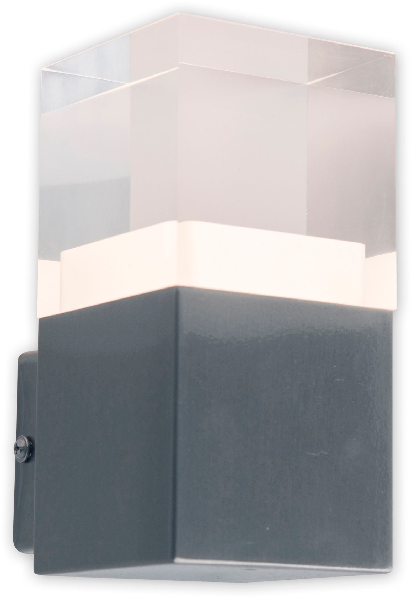 XXL mit incl. warmweiß LED Garantie metall näve 3 IP44 blank/opal flammig-flammig, LED Edelstahl/Kunststoff Außen-Wandleuchte in 15x »Leah«, 1 kaufen | Jahren online