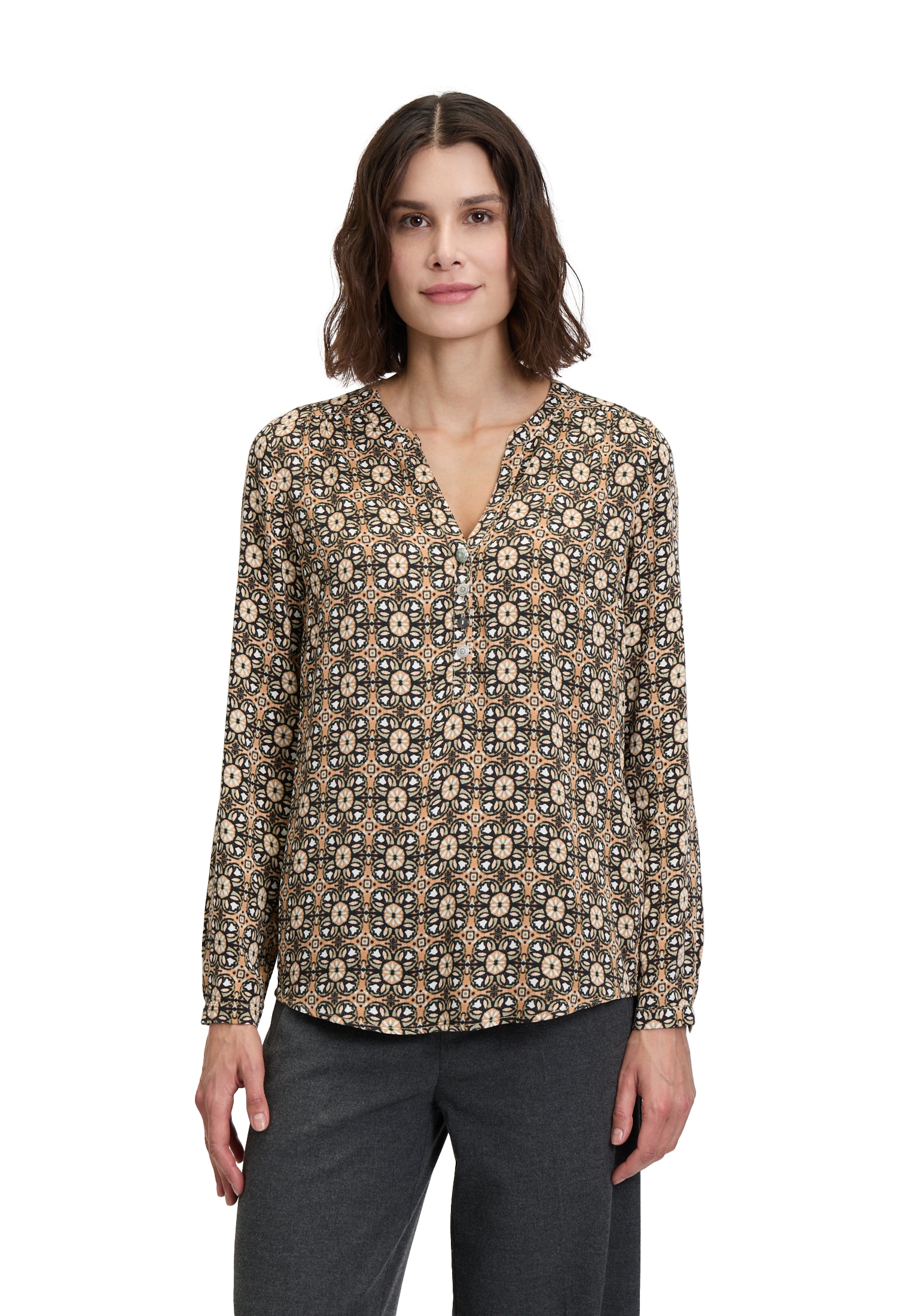 Cartoon Klassische Bluse »Casual-Bluse mit Muster«