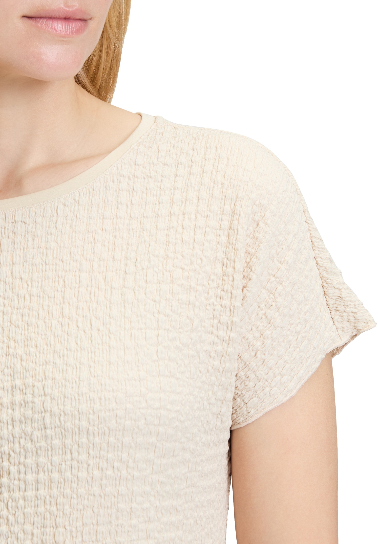 Betty Barclay Kurzarmshirt »Strukturshirt mit U-Boot-Ausschnitt«