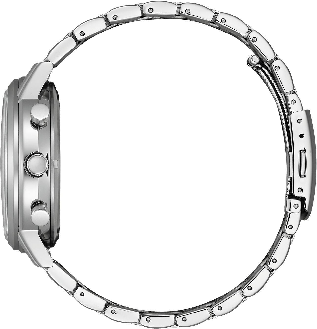 Citizen Chronograph Armbanduhr, Solar, Herrenuhr, Edelstahlarmband, Datum, Stoppfunktion