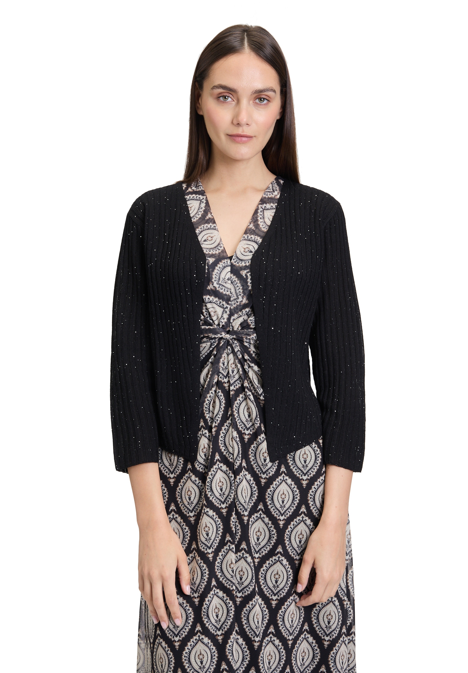 Cartoon Strickjacke »Shirtjacke mit 3/4 Arm«