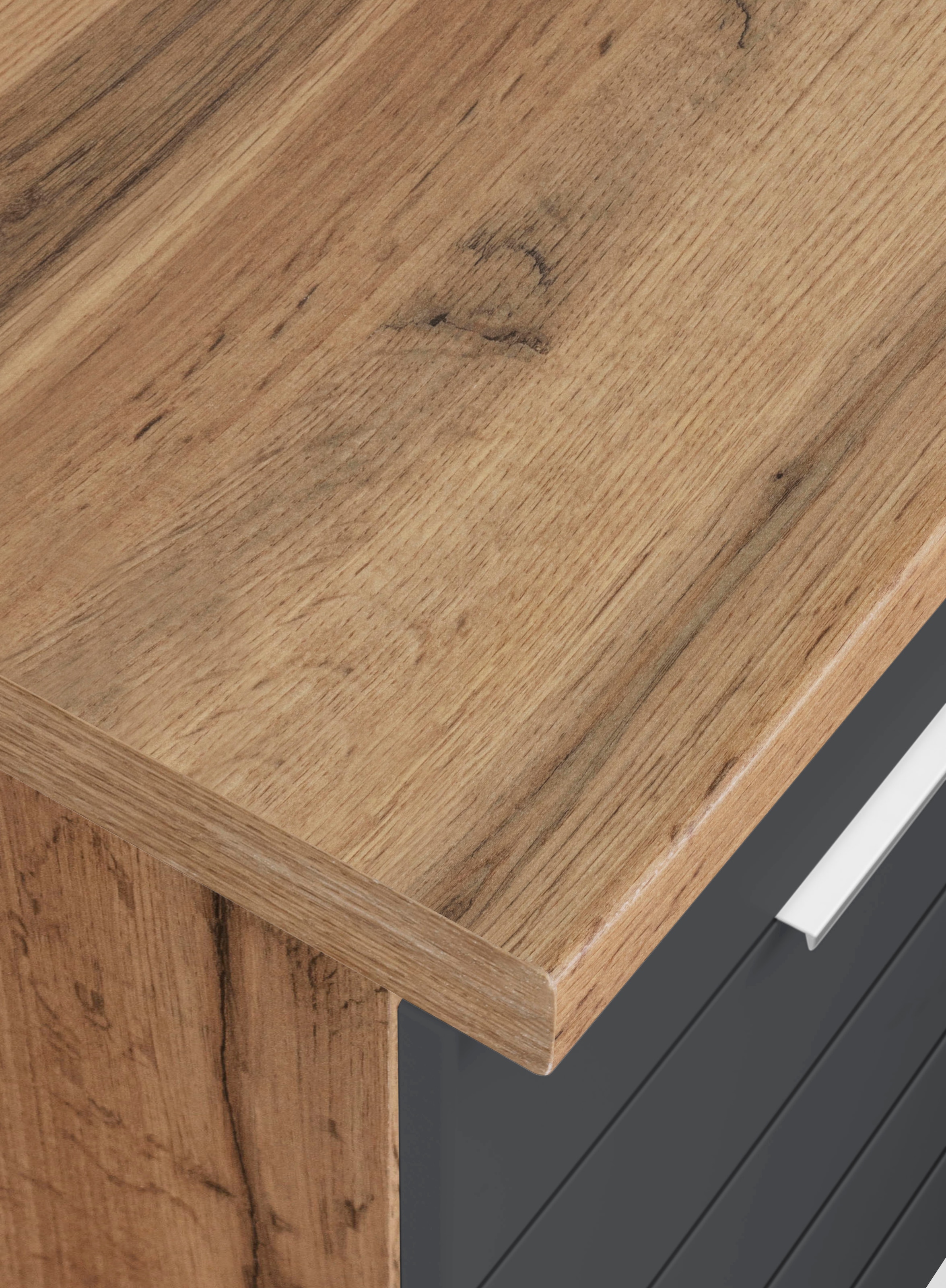 KOCHSTATION Winkelküche »KS-Luhe« Stellbreite 240x330 cm, wahlweise mit oder ohne E-Geräten, MDF-Fronten