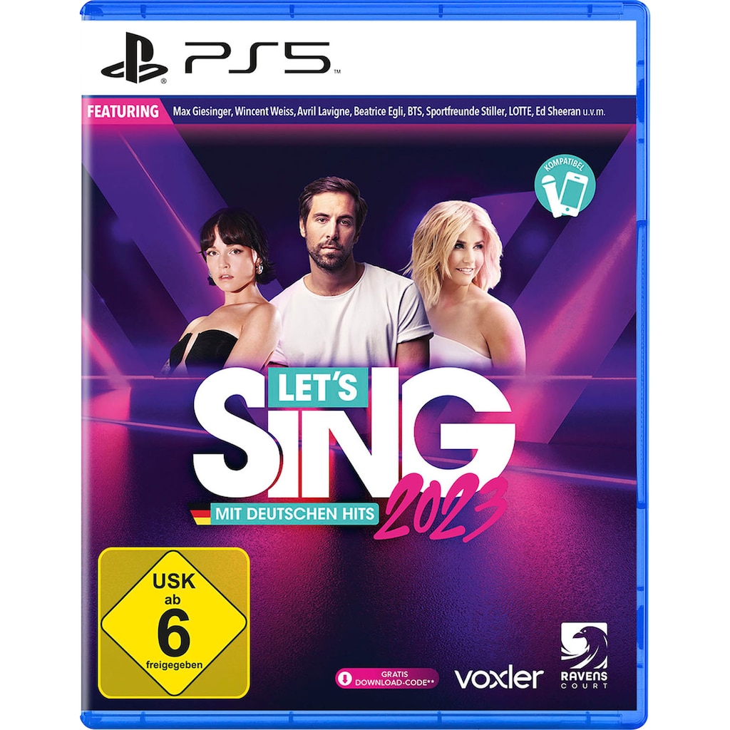 Koch Media Spielesoftware »Let's Sing 2023 German Version«, PlayStation 5