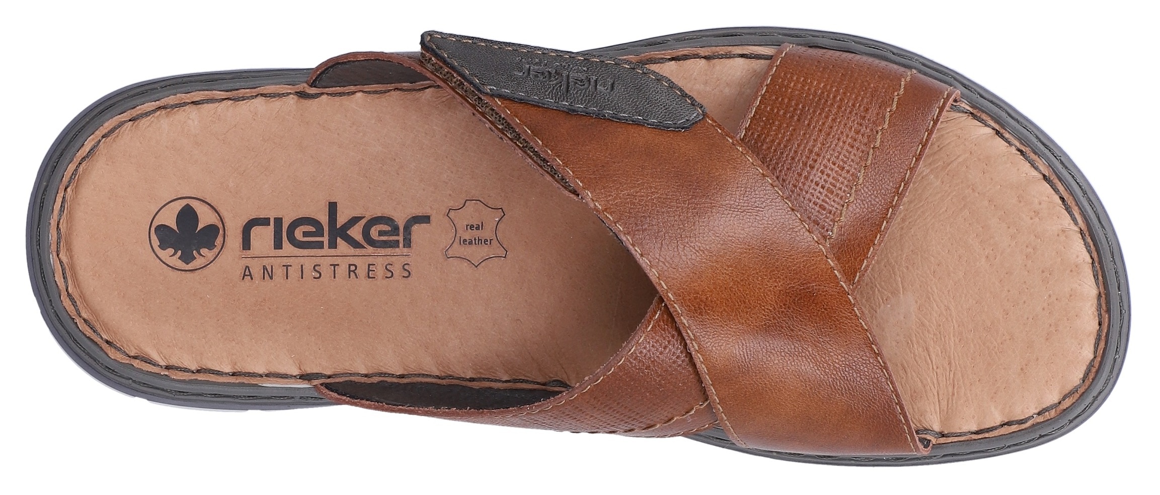 Rieker Pantolette  Sommerschuh, Strandschuh, Urlaubsschuh mit weicher Innensohle