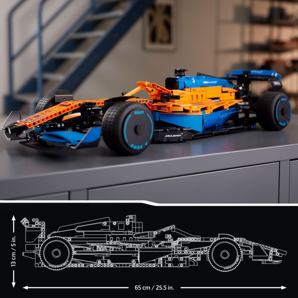 LEGO® Konstruktionsspielsteine »McLaren Formel 1™ Rennwagen (42141), LEGO® Technic«, (1432 St.), Made in Europe