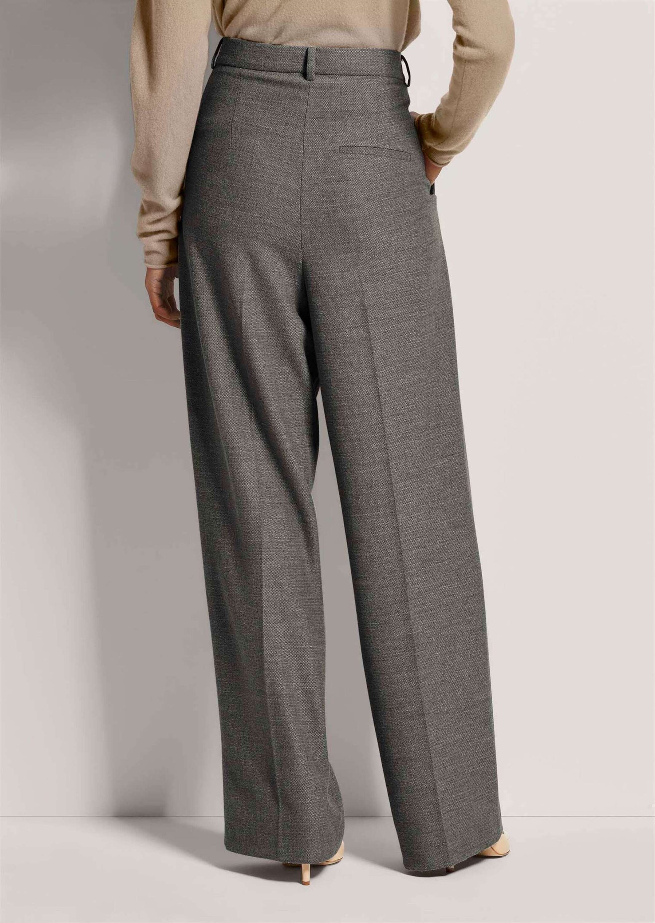 MADELEINE Bundfaltenhose »Palazzohose Weite Bundfaltenhose mit Formbund«  Weite Bundfaltenhose mit Bügelfalte