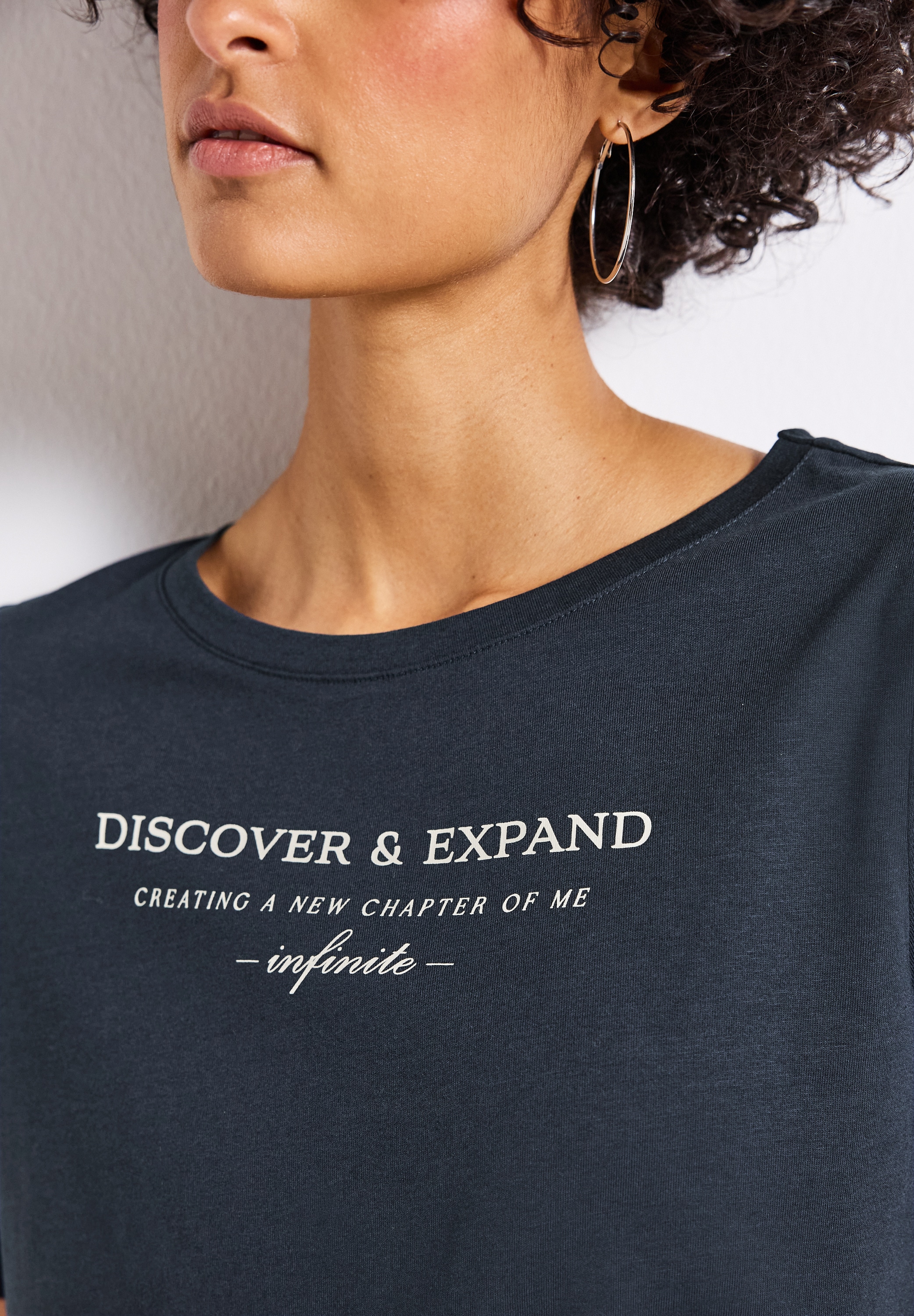 STREET ONE T-Shirt, mit Schriftzug
