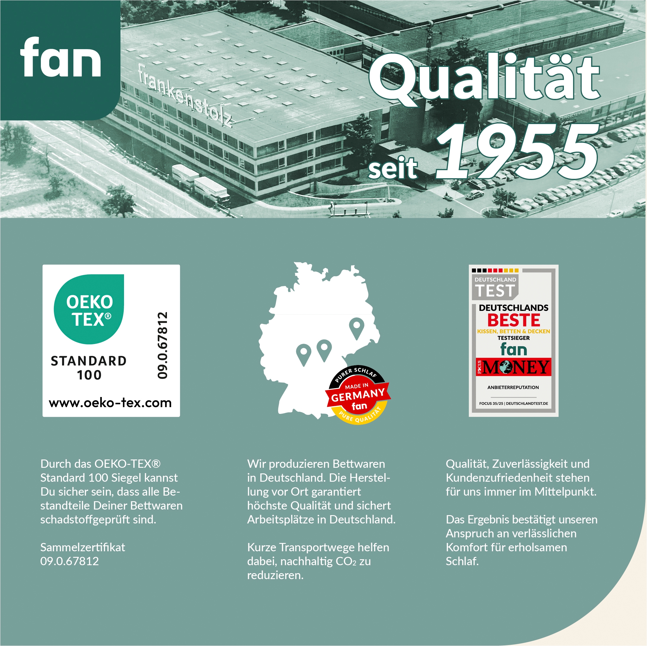 fan Naturfaserkissen »Gobi, Kopfkissen in 40x80 & 80x80 cm, Made in Germany« Füllung: 97Wolle3sonstigeFasern 1 Stk. tlg. Kissenbezug aus Baumwolle mit Kamelhaar versteppt, Füllung aus Wolle
