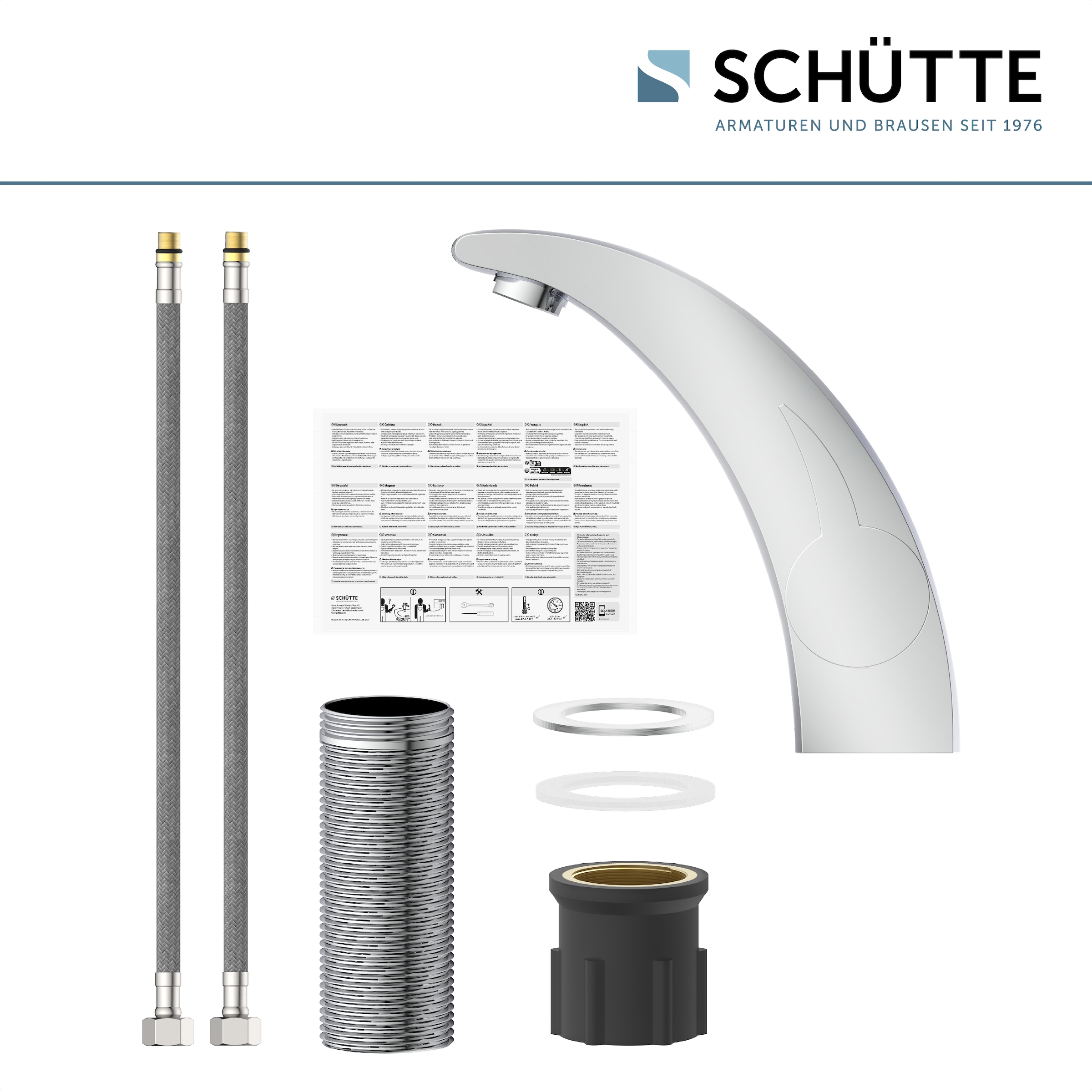 Schütte Waschtischarmatur »PANAMA« Wasserhahn, Mischbatterie Waschbecken, Waschbecken Armaturen in Chrom