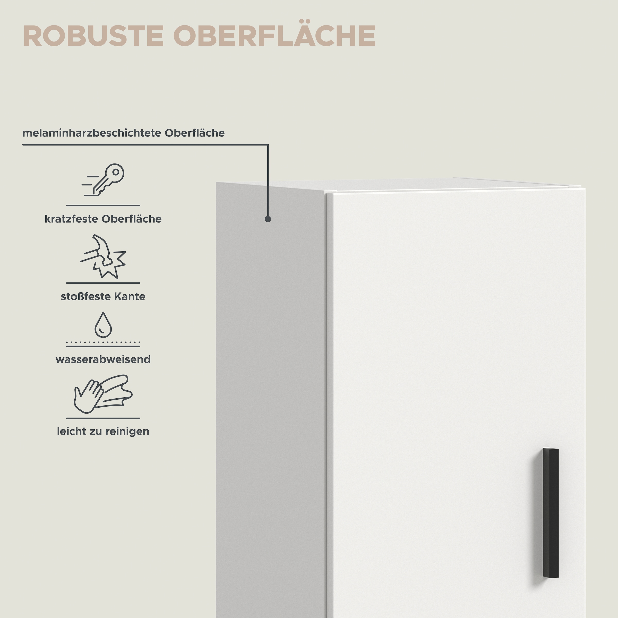 Home affaire Schrank-Set »ENESTE, 3-teilig, in verschiedenen Farben, individuell kombinierbar« verschiedenste Kombinationmöglichkeiten, stehend oder hängend, 