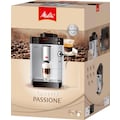 Melitta Kaffeevollautomat »Passione® One Touch F53/1-101, silber«, Tassengenau frisch gemahlene Bohnen, Service-Taste für Entkalkung & Reinigung